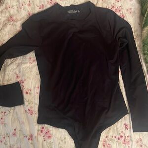 Abercrombie black body suit